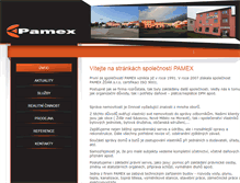 Tablet Screenshot of pamex.cz