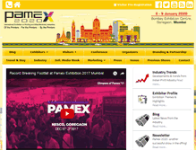 Tablet Screenshot of pamex.in